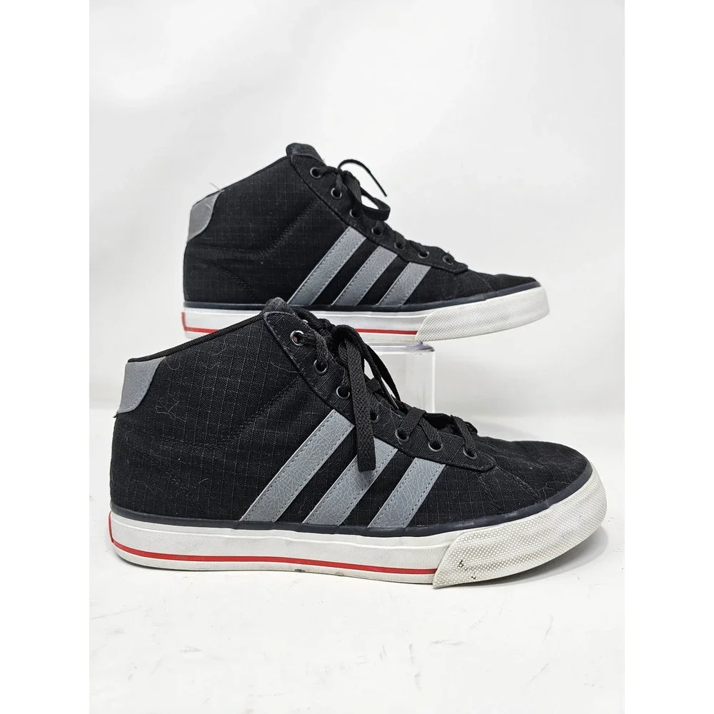 Adidas NEO‎ Men's Black Mid Top Sneakers Shoes Size 9 HVA039001